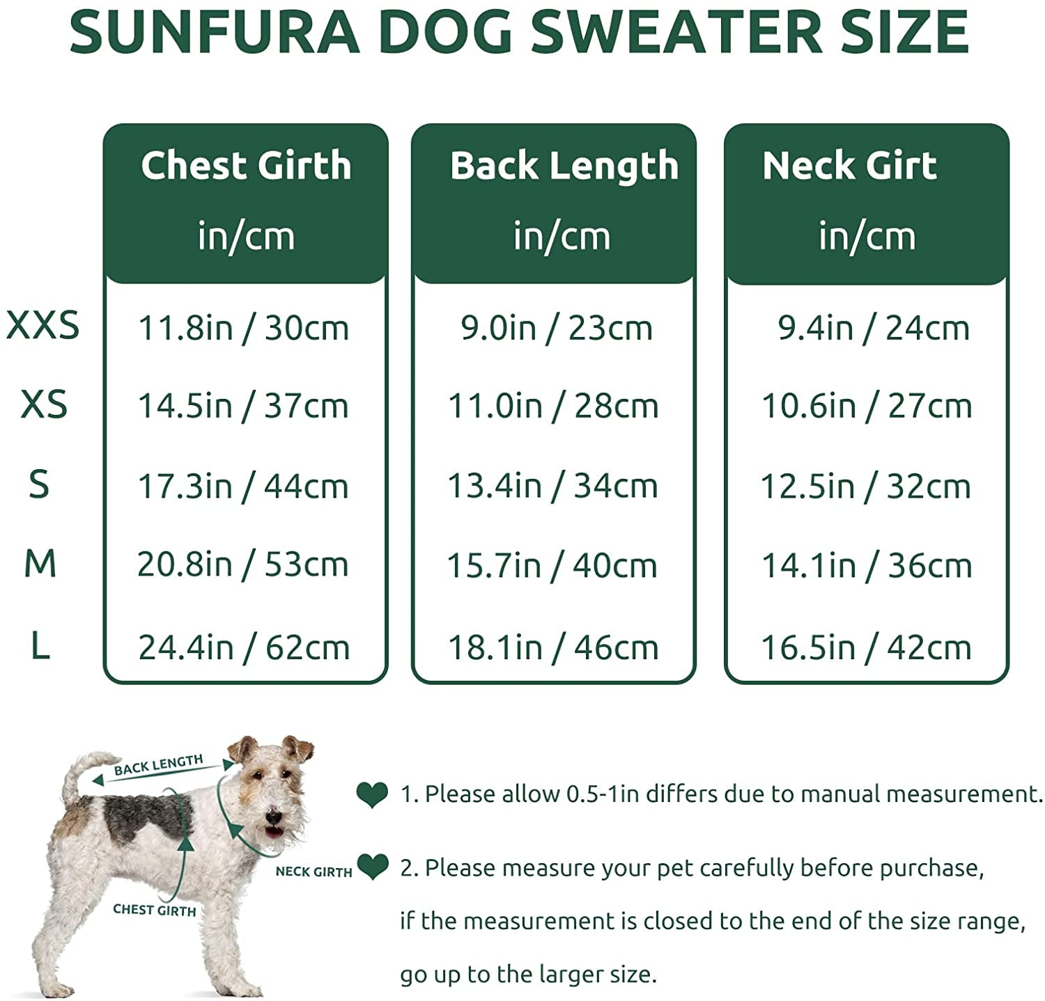 SUNFURA Knitted Dog Sweater Pet Knitwear, Dog Warm Knit Jumper Coat Winter Clothes with Leash Hole and High Stretch, Classic and Soft Puppy Sweatshirts Pullover for Small Medium Dogs Cats, Green S Animals & Pet Supplies > Pet Supplies > Dog Supplies > Dog Apparel SUNFURA   