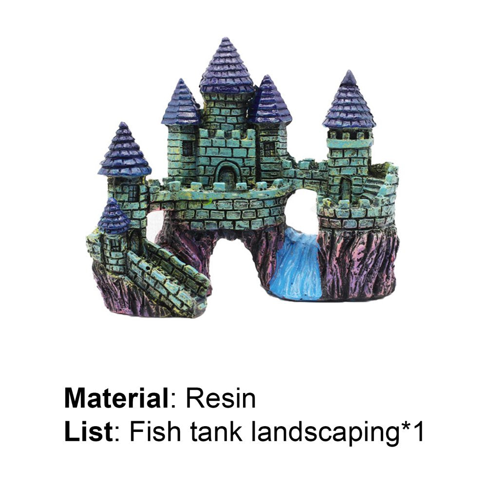 Archer Aquarium Ornament European Style Decorative Resin Fish Tank Castle Ornament for Aquarium Decor Animals & Pet Supplies > Pet Supplies > Fish Supplies > Aquarium Decor Archer   