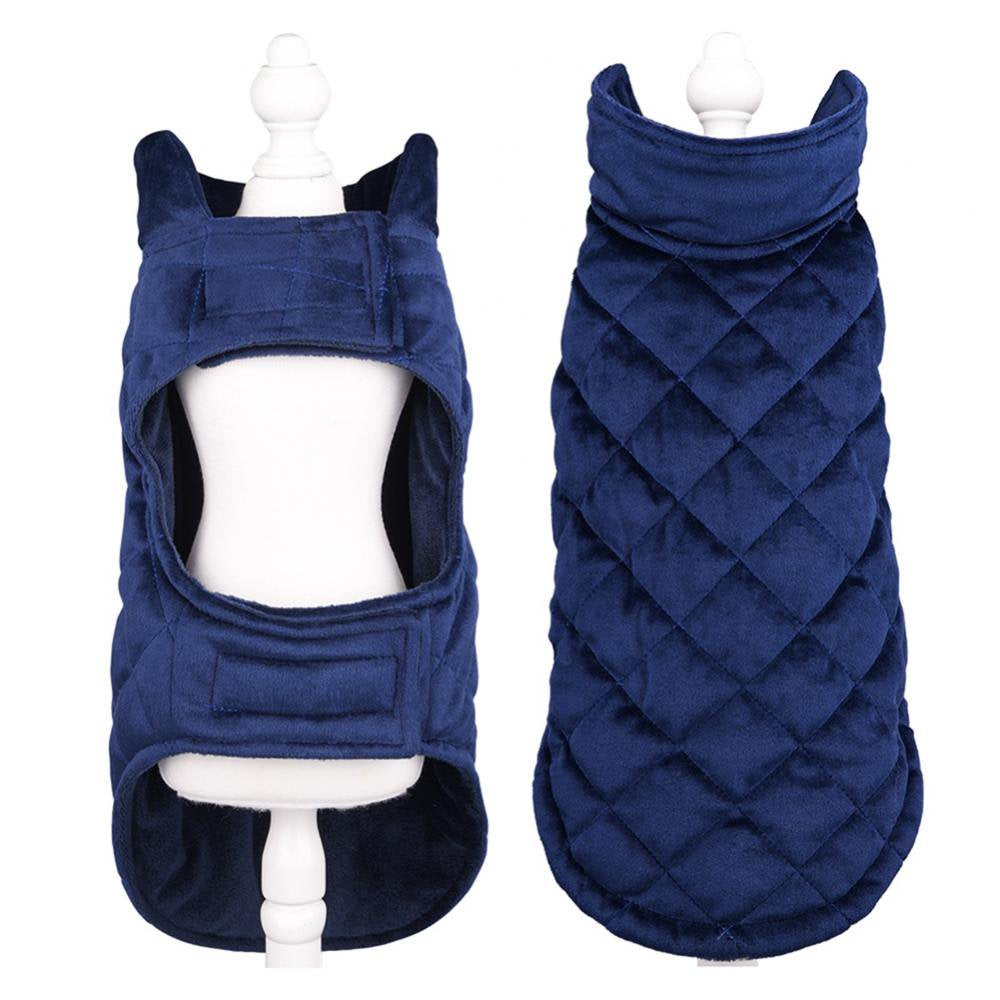 Summark Comfort Fit Dog Clothes Warm Dog Coat Windproof Reversible New Soft Padded Style Dog Vest Apparel for Cold Weather Dog Jacket for Small -Large Dogs Animals & Pet Supplies > Pet Supplies > Dog Supplies > Dog Apparel Sunmark 3XL Dark Blue 