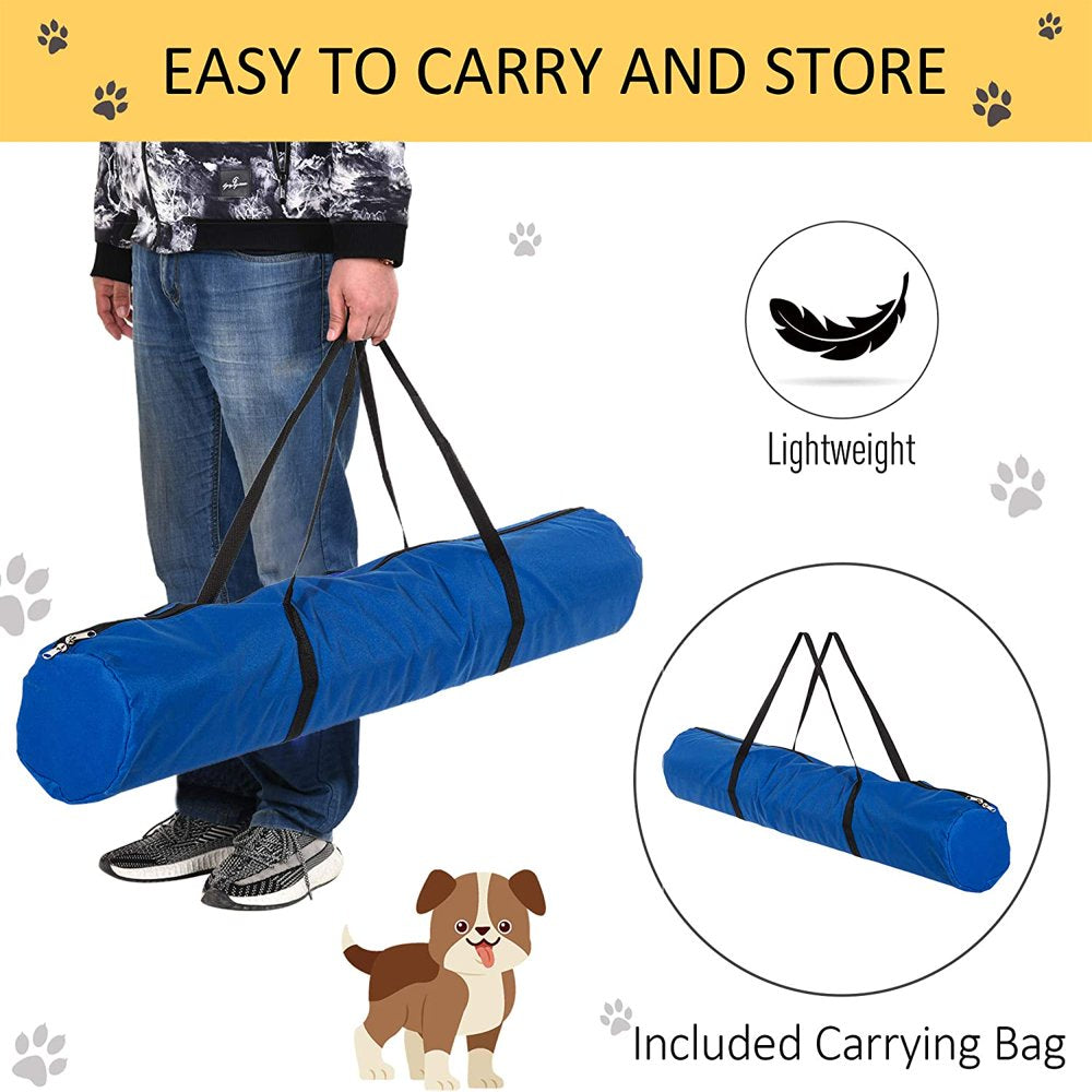 Hidove 4 Piece Adjustable Dog Jump Bar Agility Training Equipment with Carrying Case Animals & Pet Supplies > Pet Supplies > Dog Supplies > Dog Treadmills Hidove   