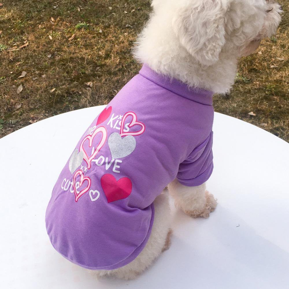 Pet Breathable Shirts Printed Puppy Shirts Pet Sweatshirt Cute Dog Apparel Puppy Dog Clothes Soft T-Shirt for Pet Dogs and Cats Animals & Pet Supplies > Pet Supplies > Cat Supplies > Cat Apparel Slopehill   
