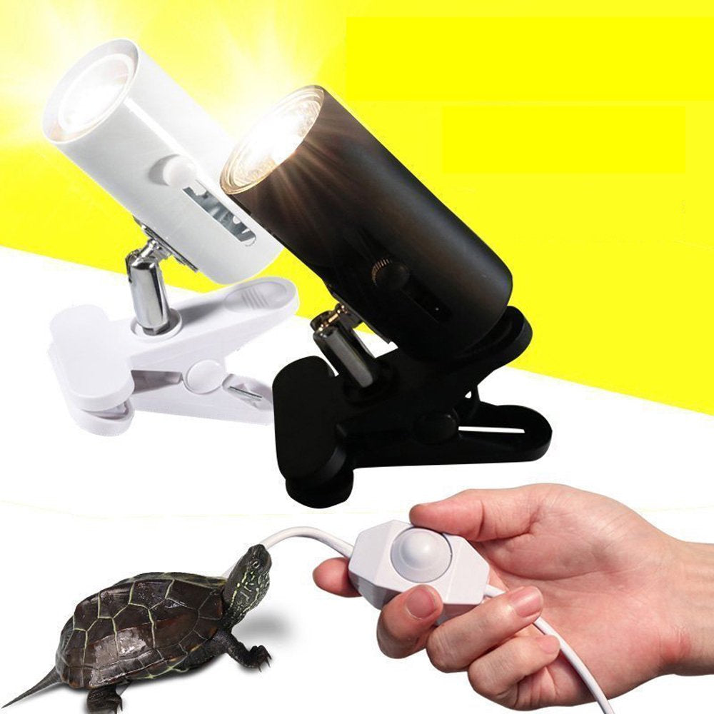 UVB + UVA Reptile Lamp Kit with Clip-On Ceramic Light Holder Turtle Basking UV Heating Lamp Tortoises Lizards Lighting  Firlar   