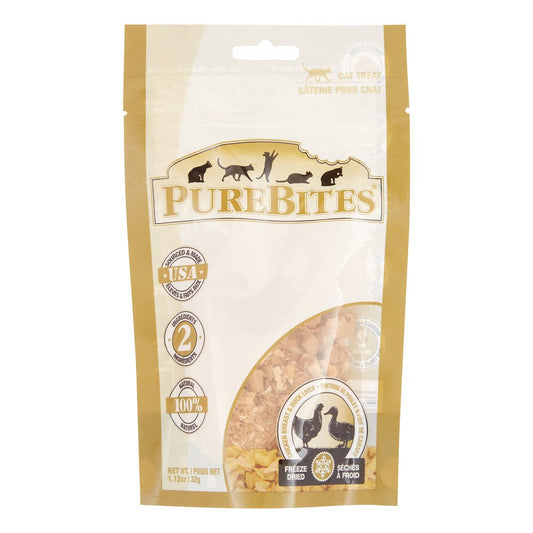 Purebites Chicken Breast & Duck Recipe Limited Ingredient Grain-Free Freeze Dried Cat Treat, 1.12 Oz Animals & Pet Supplies > Pet Supplies > Cat Supplies > Cat Treats PURE TREATS INC   