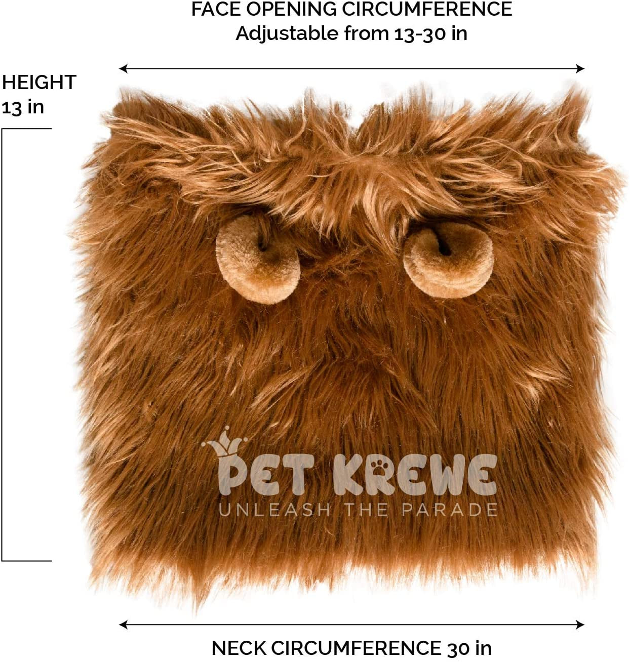 Pet Krewe Dog Lion Mane Halloween Costume Lion Mane for Large and Small Dogs – Ideal for Halloween, Dog Birthday, Dog Cosplay, Dog Outfits, Pet Clothes Animals & Pet Supplies > Pet Supplies > Dog Supplies > Dog Apparel Pet Krewe   