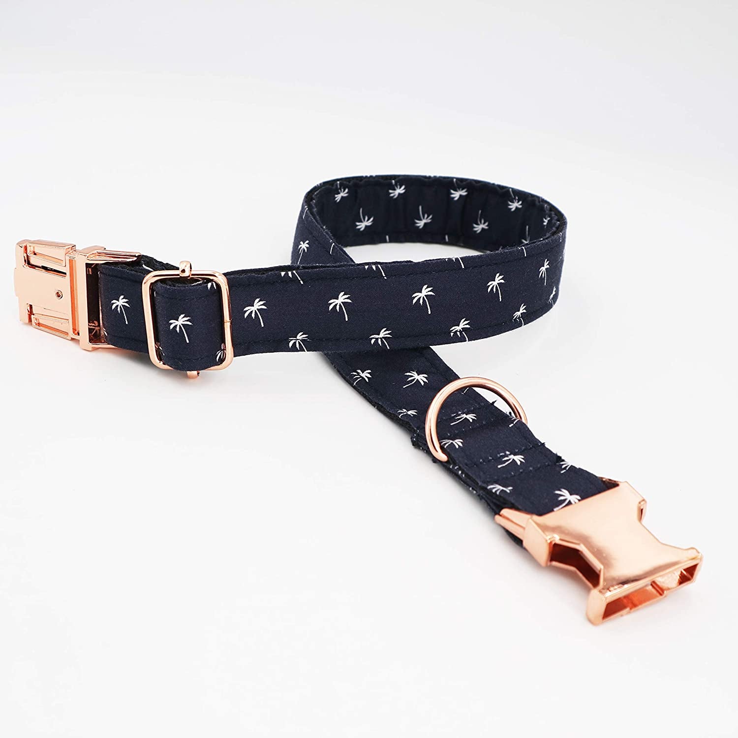 Bow Tie Dog Collar Rose Gold Dog Collar White Navy Bowtie Dog Collar Summer Dog Collar(M) Animals & Pet Supplies > Pet Supplies > Dog Supplies > Dog Apparel T.A bird   