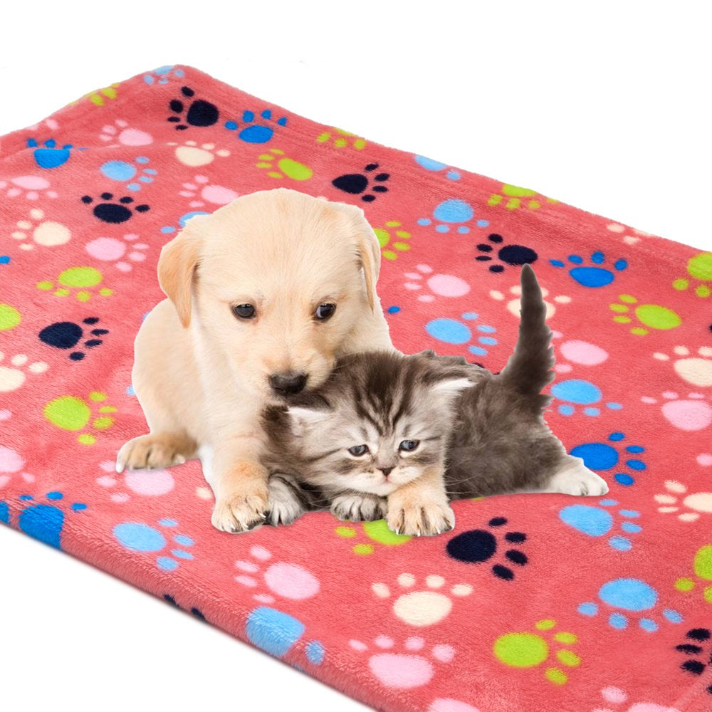 Puppy Sleeping Small Cats Bed Doggy Soft Warming Fleece Pet Dogs Blanket 104*76Cm Pink #1 Animals & Pet Supplies > Pet Supplies > Cat Supplies > Cat Beds LUXMO PREMIUM   