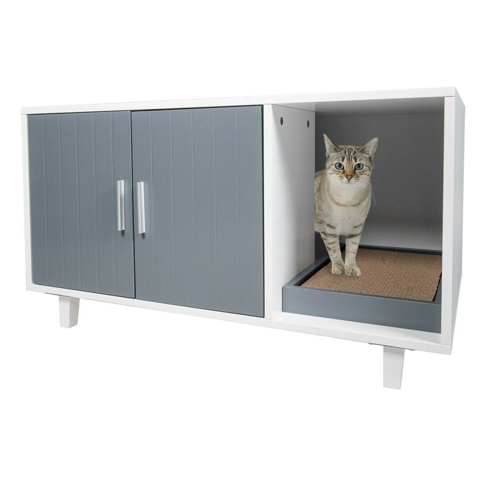Good Life Apparel Modern Pet Crate Litter Box Enclosure House Table Animals & Pet Supplies > Pet Supplies > Cat Supplies > Cat Apparel Good Life Apparel   