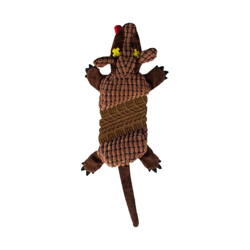 Outward Hound Invincibles Green Gecko Plush Dog Toy, Yellow, Large Animals & Pet Supplies > Pet Supplies > Dog Supplies > Dog Toys Outward Hound Holdings Brown Armadillo L Brown