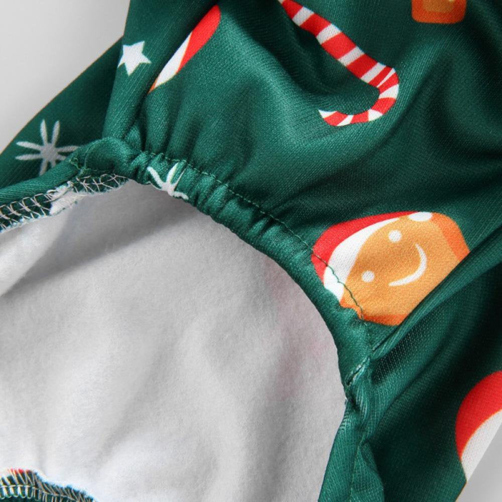 Summark Christmas Costume Cartoon Animal Fairy Dog Pajamas Pet Clothes Jumpsuit PJS Apparel Soft Green Animals & Pet Supplies > Pet Supplies > Dog Supplies > Dog Apparel Sunmark   