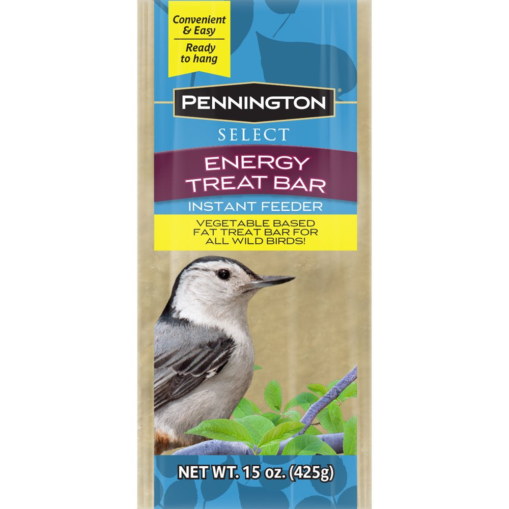 Pennington, Ready-To-Hang, Energy Treat Bar Wild Bird Feed, for Songbirds, 15 Oz. Animals & Pet Supplies > Pet Supplies > Bird Supplies > Bird Food Central Garden and Pet   