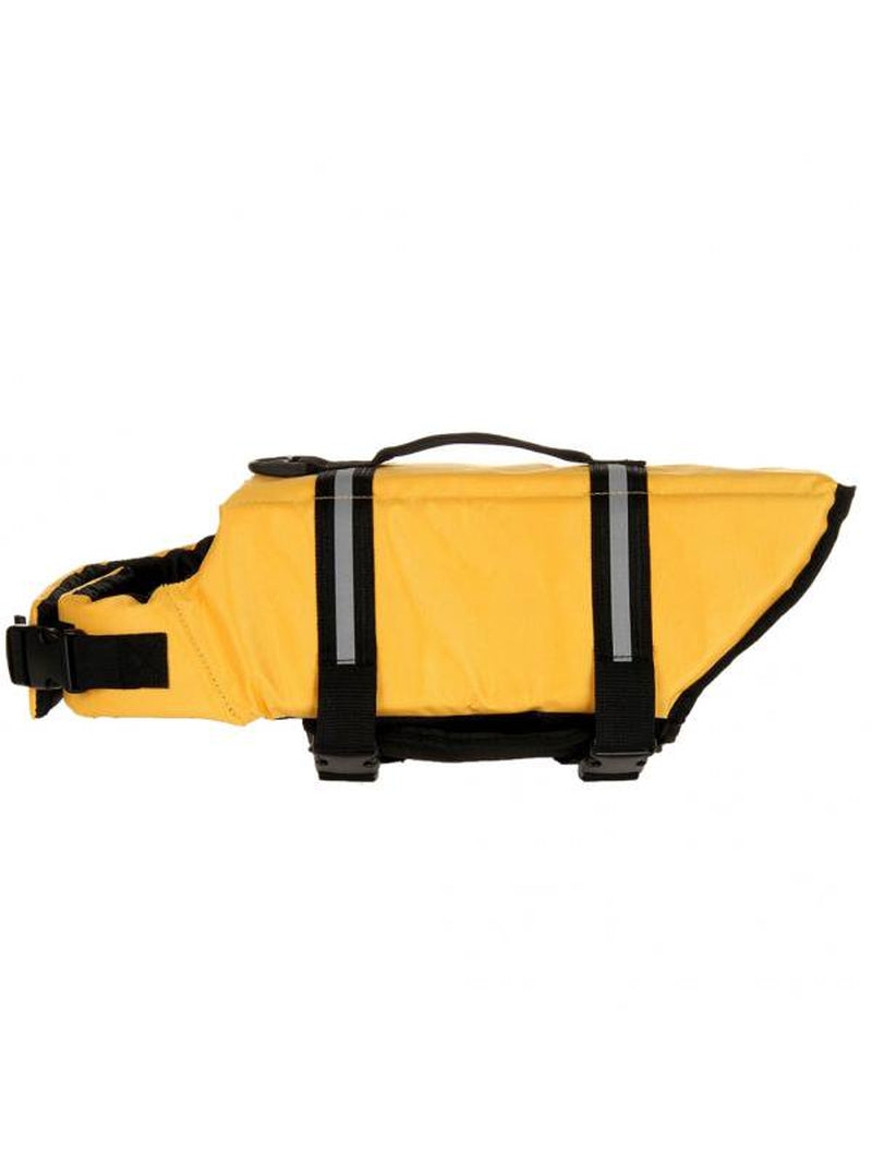 Taykoo Dog Life Jacket Adjustable Dog Lifevest Swimsuit Safrrr Vest Apparel Lifesaver Preserver Coat for Small Medium Large Puppy with Handle Reflective for Swimming and Boating Animals & Pet Supplies > Pet Supplies > Dog Supplies > Dog Apparel Taykoo M Yellow 