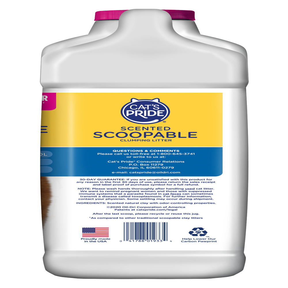 Cats Pride Scoopable Scented Lightweight Clumping Cat Litter, 12 Lb Jug Animals & Pet Supplies > Pet Supplies > Cat Supplies > Cat Litter Oil-Dri Corporation of America   