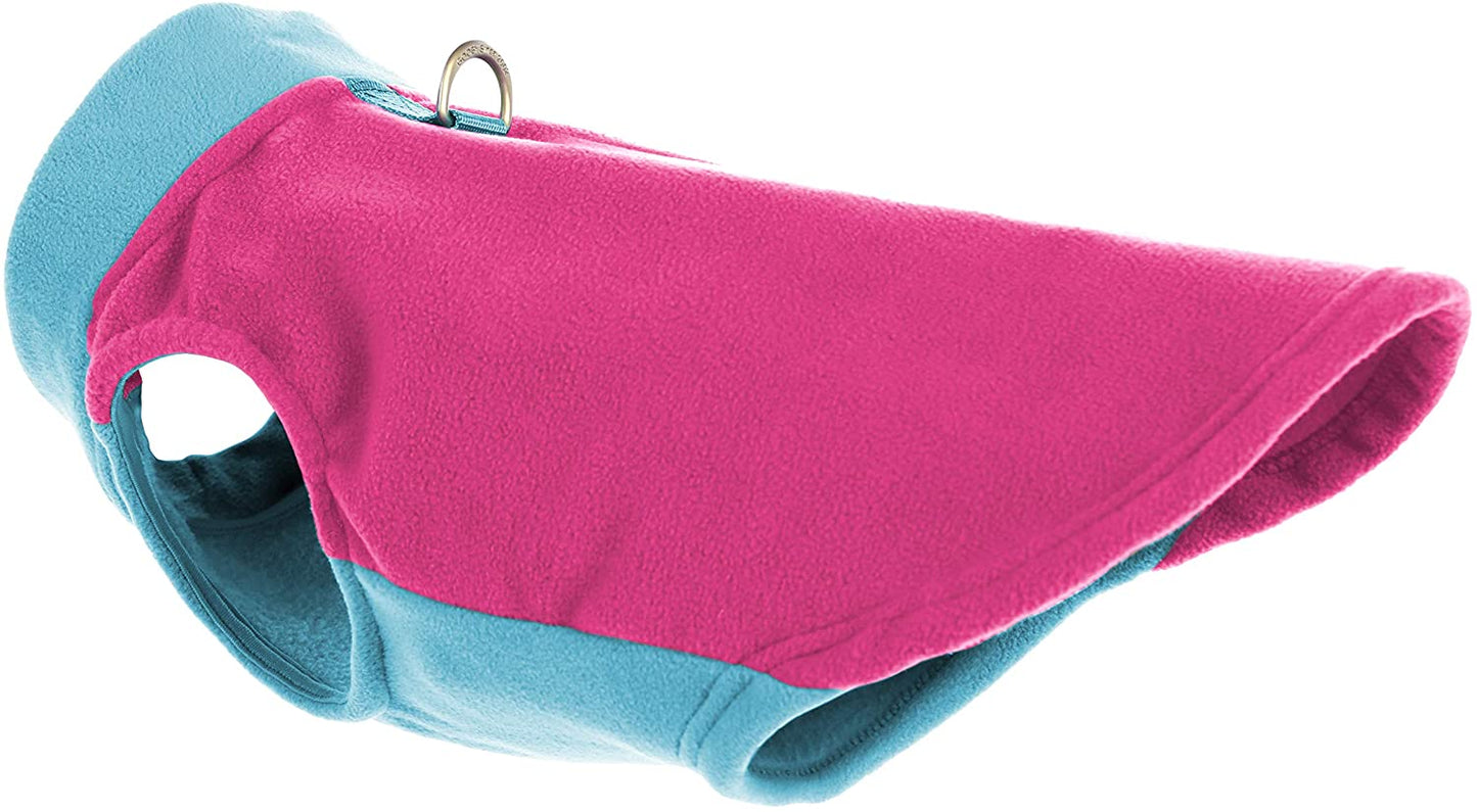 Gooby Half Stretch Fleece Vest Dog Sweater - Pink, Small - Warm Pullover Fleece Dog Jacket with D-Ring Leash - Winter Small Dog Sweater Coat - Cold Weather Dog Clothes for Small Dogs Boy or Girl Animals & Pet Supplies > Pet Supplies > Dog Supplies > Dog Apparel Inafiction USA, Inc. dba Gooby Pet Fashion   