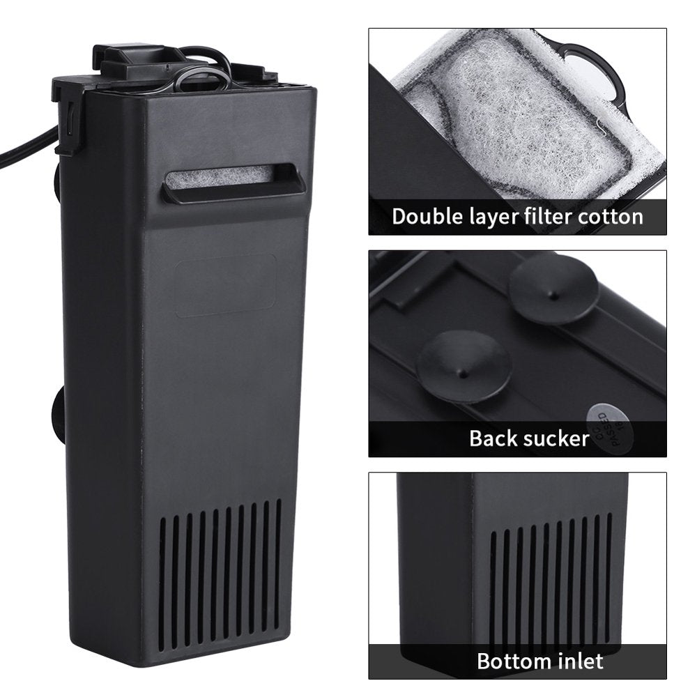 Gupbes Aquarium Internal Filter Low Water Level Circulatory Canister Filters for Fish Turtle Tank Animals & Pet Supplies > Pet Supplies > Fish Supplies > Aquarium Filters Gupbes   