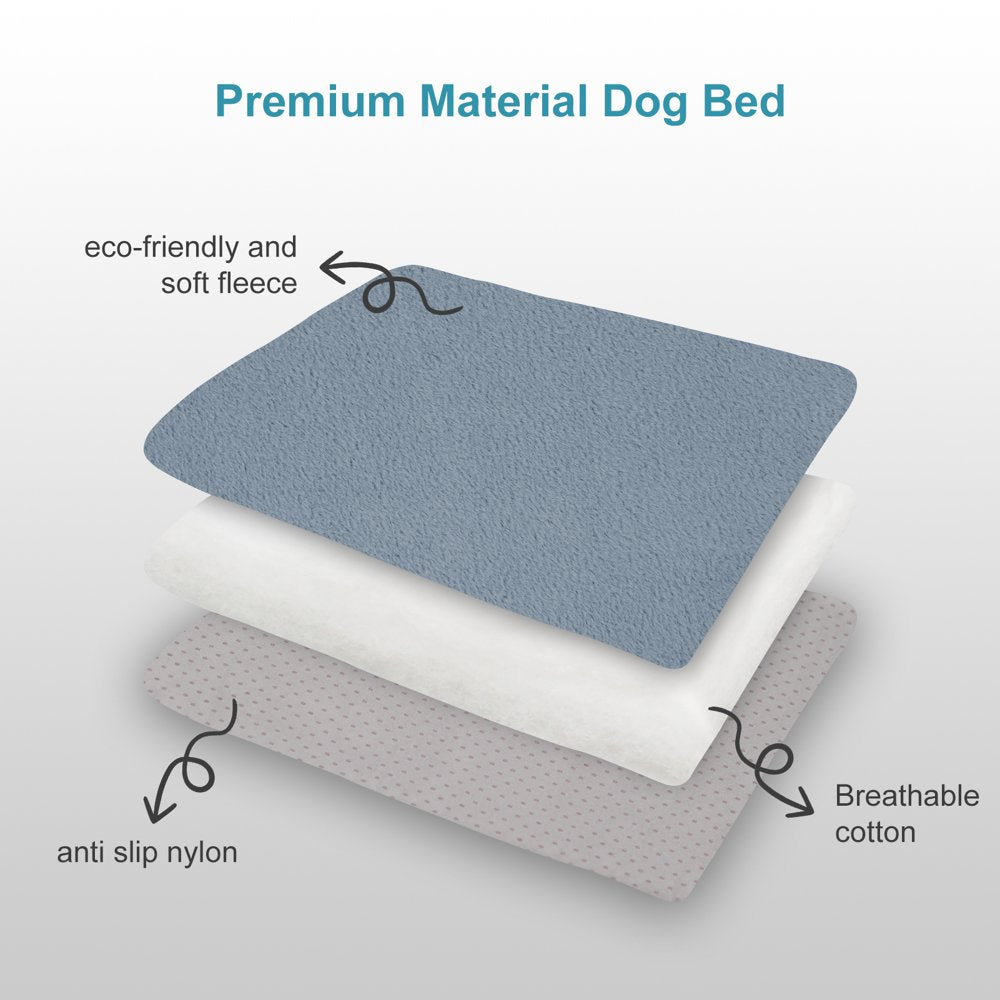 Hero Dog 35" Dog Bed Crate Pad Mat, Washable, anti Slip Cushion, Large (Blue Grey) Animals & Pet Supplies > Pet Supplies > Cat Supplies > Cat Beds Hero Dog   