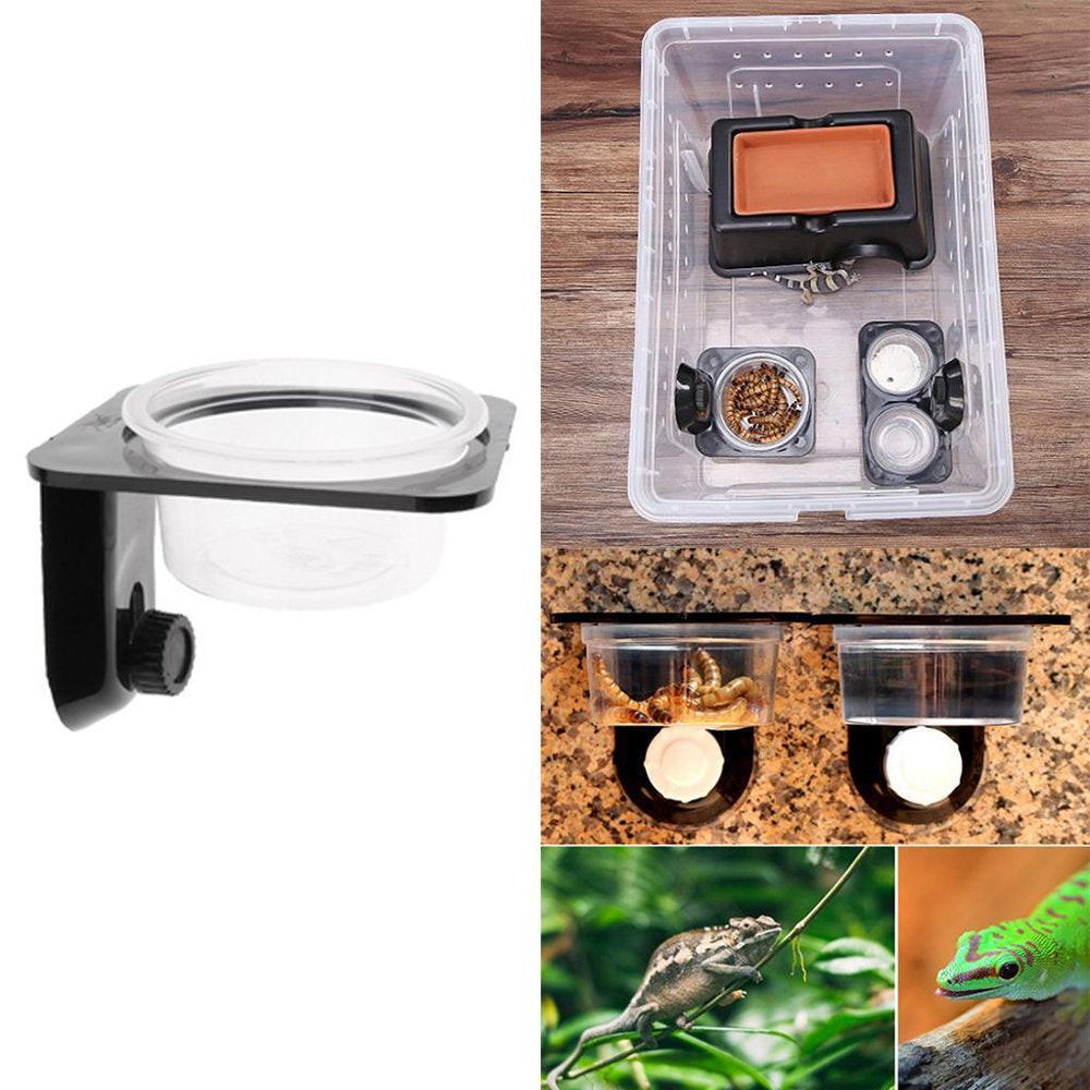 Reptile Amphibians Water Bowl Bowl Basin Screw Fixed Animals & Pet Supplies > Pet Supplies > Reptile & Amphibian Supplies > Reptile & Amphibian Food DYNWAVE   