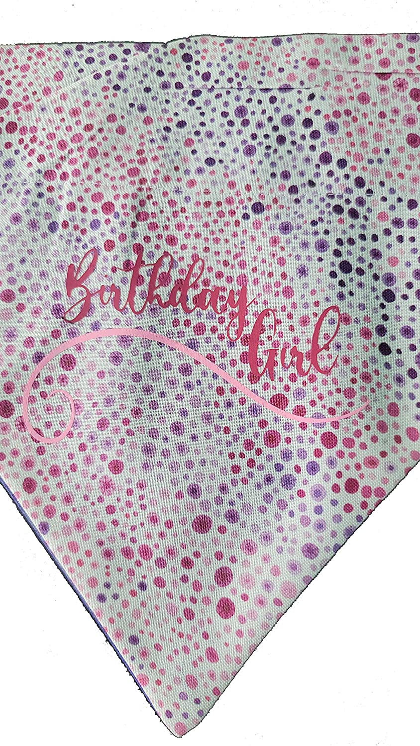 Birthday Girl over the Collar Dog Bandana That Slips onto Their Existing Collar Size (Medium) Animals & Pet Supplies > Pet Supplies > Dog Supplies > Dog Apparel Top Rocks Doggie Wear   