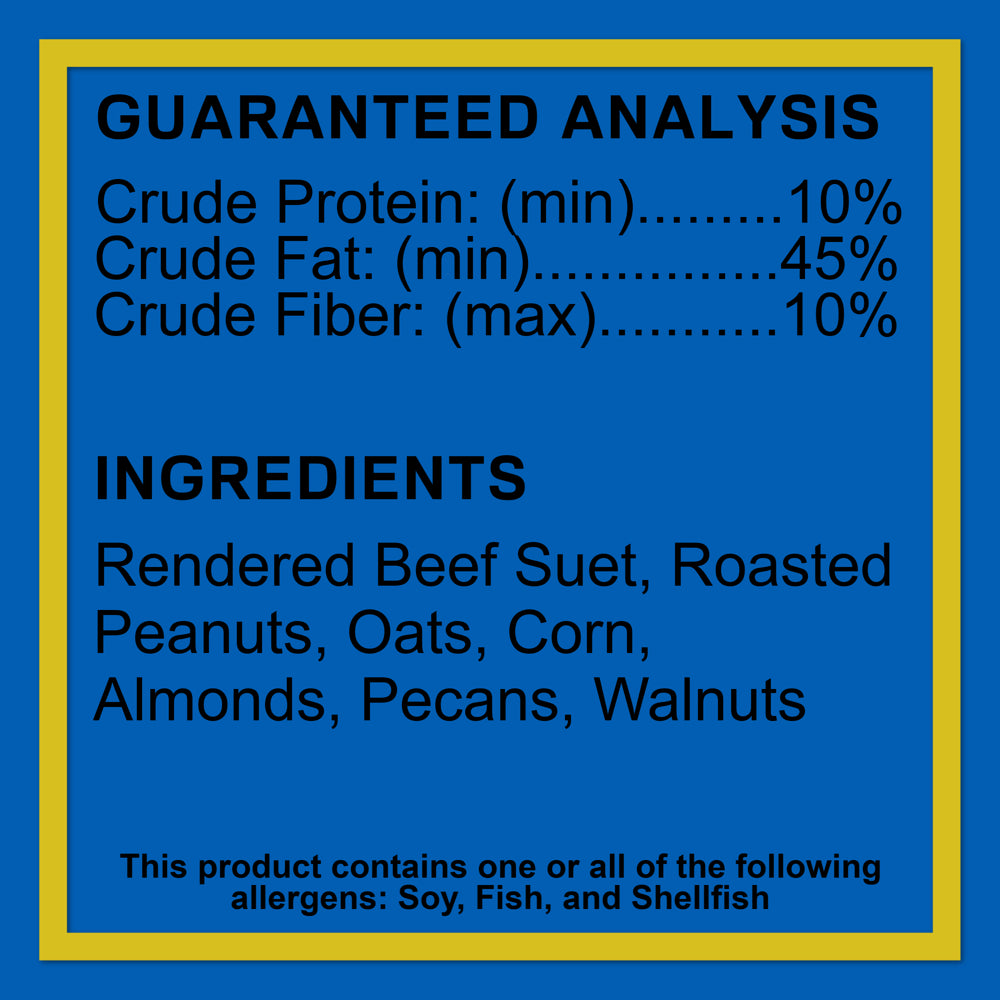 C&S Woodpecker Suet Treat, 11 Oz Cake, Wild Bird Suet, 12 Pack Animals & Pet Supplies > Pet Supplies > Bird Supplies > Bird Treats C&S Products Company   