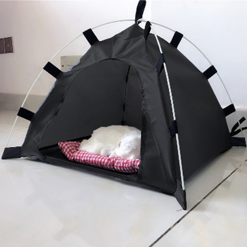 Falaiwang Portable Pet Tent Solid Color Waterproof Oxford Cloth Foldable Dog Outdoor Indoor Nest House Pet Supplies