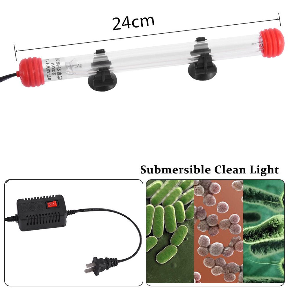 Aquarium Lights 11W Submersible Light Aquarium Clean-Light for Aquarium Water Animals & Pet Supplies > Pet Supplies > Fish Supplies > Aquarium Lighting SQUARE CARMEN   