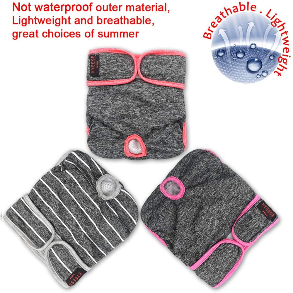 Sports Female Dogs Diapers Reusable (3 Pack) Breathable Dog Wrap Waist 11-1 Animals & Pet Supplies > Pet Supplies > Dog Supplies > Dog Diaper Pads & Liners Home Décor   