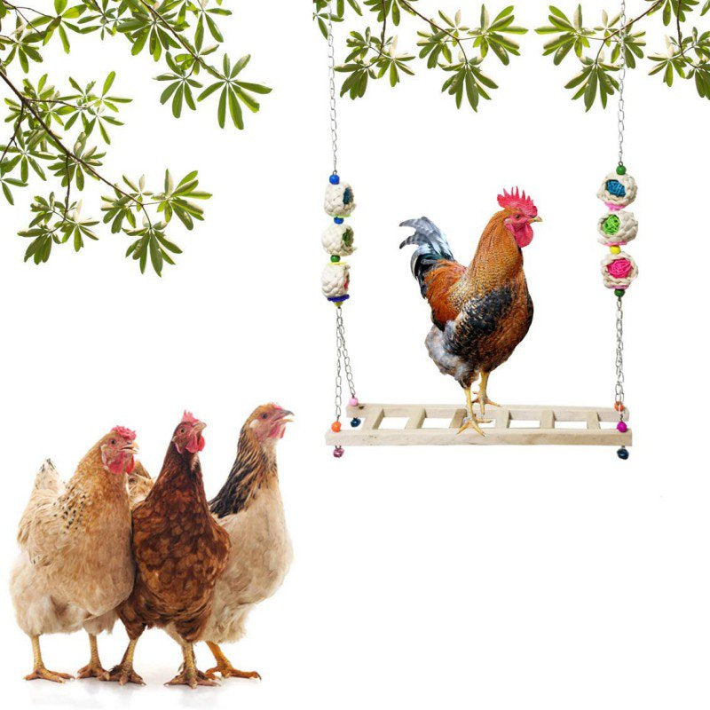 Birdcage Stand Creative Parrots Toys Chicken Swing Pet Toy Swing Stand Budgie Parakeet Cage Bridge Ladder Bird Accessories Animals & Pet Supplies > Pet Supplies > Bird Supplies > Bird Cage Accessories BOLLSLEY   