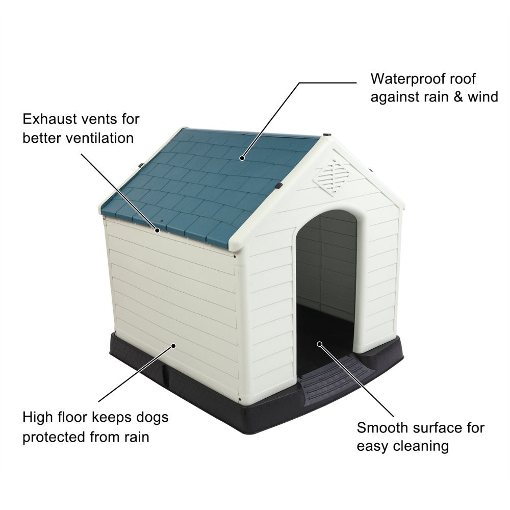 VINGLI Plastic Dog House for Small Medium Dog Animals & Pet Supplies > Pet Supplies > Dog Supplies > Dog Houses VINGLI   