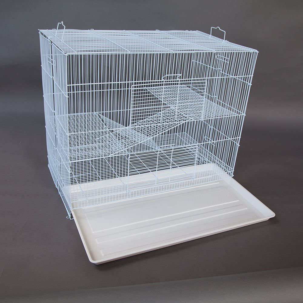 Medium 3-Tiers Small Animal Critter House Habitat Cage with Narrow 3/8-Inch Wire Spacing for Guinea Pig Ferret Chinchilla Sugar Glider Rats Mice Hamster Hedgehog Gerbil Animals & Pet Supplies > Pet Supplies > Small Animal Supplies > Small Animal Habitats & Cages Mcage   