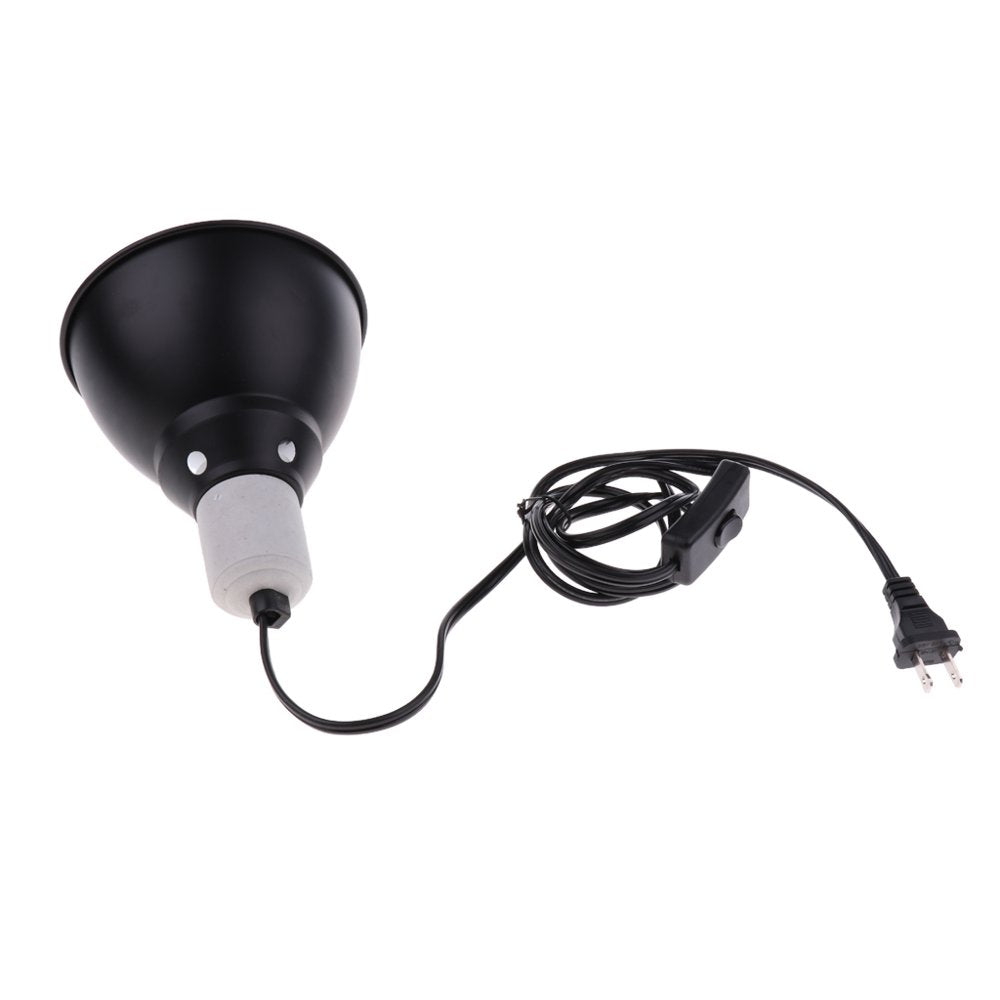 Pet Reptile Amphibian Dome Reflector Lamp Holder Heing Light B Bulb  Colcolo   