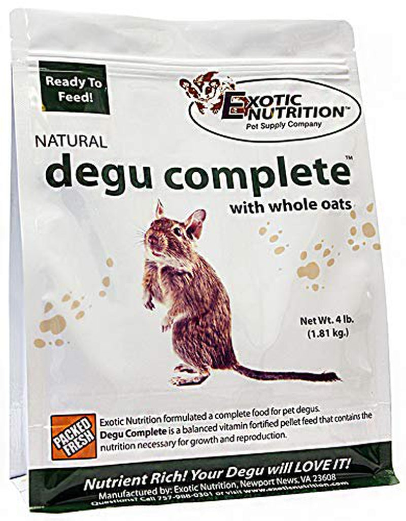 Exotic Nutrition Degu Complete 18 Lb. Animals & Pet Supplies > Pet Supplies > Small Animal Supplies > Small Animal Food Exotic Nutrition 4 lbs  