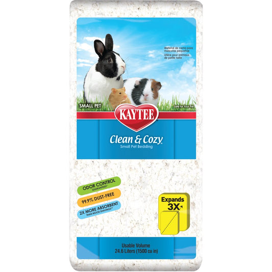Kaytee Clean & Cozy White Small Animal Pet Bedding 24.6 Liters Animals & Pet Supplies > Pet Supplies > Small Animal Supplies > Small Animal Bedding Central Garden and Pet   