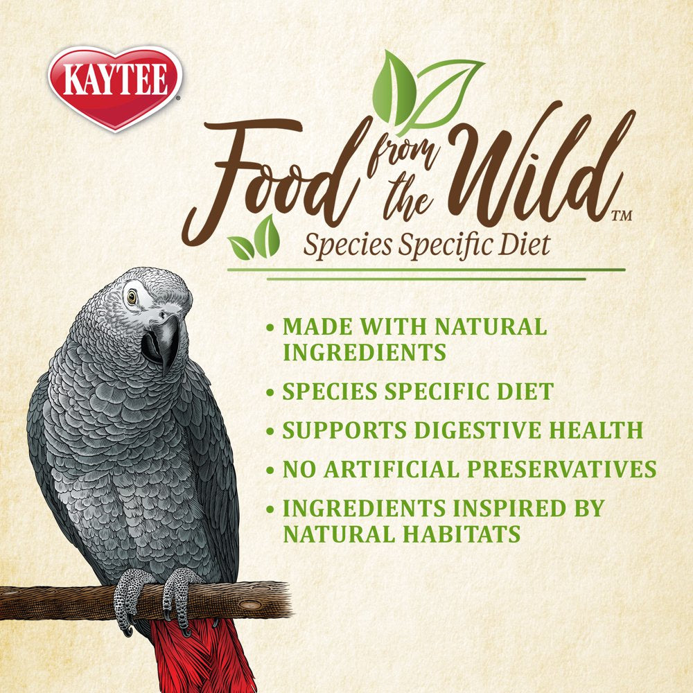 Kaytee Food from the Wild Parrot Pet Bird Food, 2.5 Lb Animals & Pet Supplies > Pet Supplies > Bird Supplies > Bird Food Central Garden and Pet   