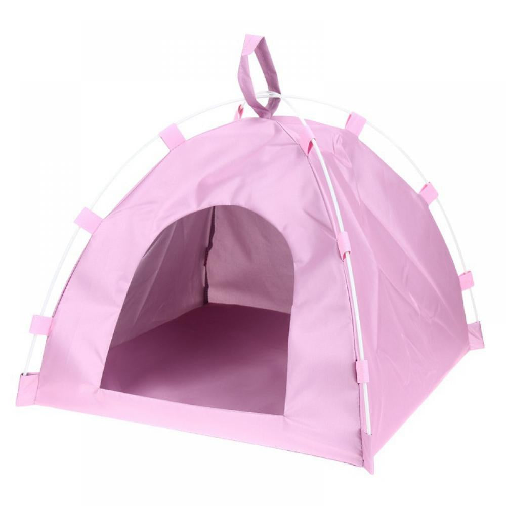 BOLLSLEY Pet Tent Detachable Pet Teepee Waterproof Folding Sleeping Tent Bed Mat Pet Summer Outdoor Teepee Tent House Travel Supplies for Dogs Cats