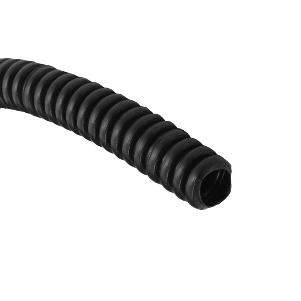 Plastic Corrugated Wire Tubing 1.46M Length 8Mm Inner Diameter Black Animals & Pet Supplies > Pet Supplies > Fish Supplies > Aquarium & Pond Tubing Unique-Bargains   