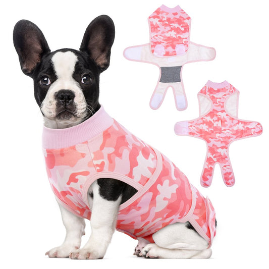 PUMYPOREITY Dog Surgical Recovery Suit, Breathable Pet Recovery Shirt, Dog Onesie after Surgery, Cone Collar Alternative, Pink Camouflage Animals & Pet Supplies > Pet Supplies > Dog Supplies > Dog Apparel PUMYPOREITY S  
