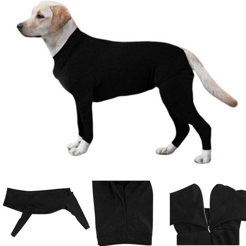 Dog Bodysuit Jumpsuit Onesie/Grooming Reduce Anxiety Replace Medical Cone Animals & Pet Supplies > Pet Supplies > Dog Supplies > Dog Apparel Funcee   