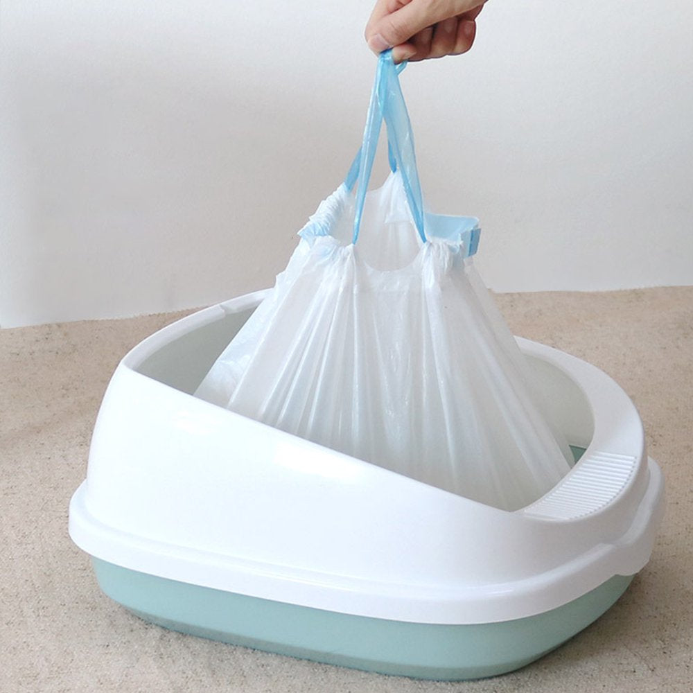 Cat Pan Liners Disposable Litter Box Liners Thickened Drawstring Litter Bags Animals & Pet Supplies > Pet Supplies > Cat Supplies > Cat Litter Box Liners unahtinr   