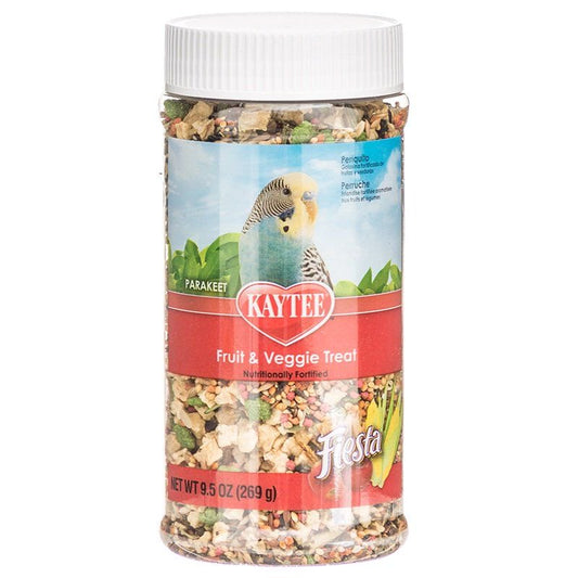 Kaytee Fiesta Fruit & Veggie Treat - Parakeet 9.5 Oz Pack of 4 Animals & Pet Supplies > Pet Supplies > Bird Supplies > Bird Treats Kaytee   