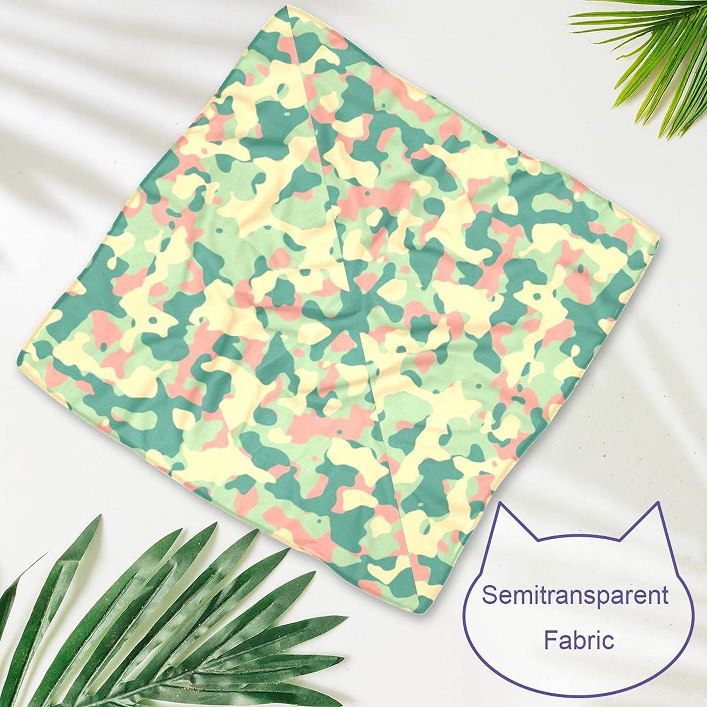 Dog Bandanas,Cat Triangle Bibs,Two Sizes,Abstract Floral Camouflage,Pet Scarf for Small Medium Large Pets Animals & Pet Supplies > Pet Supplies > Dog Supplies > Dog Apparel tzhcjsjgs   