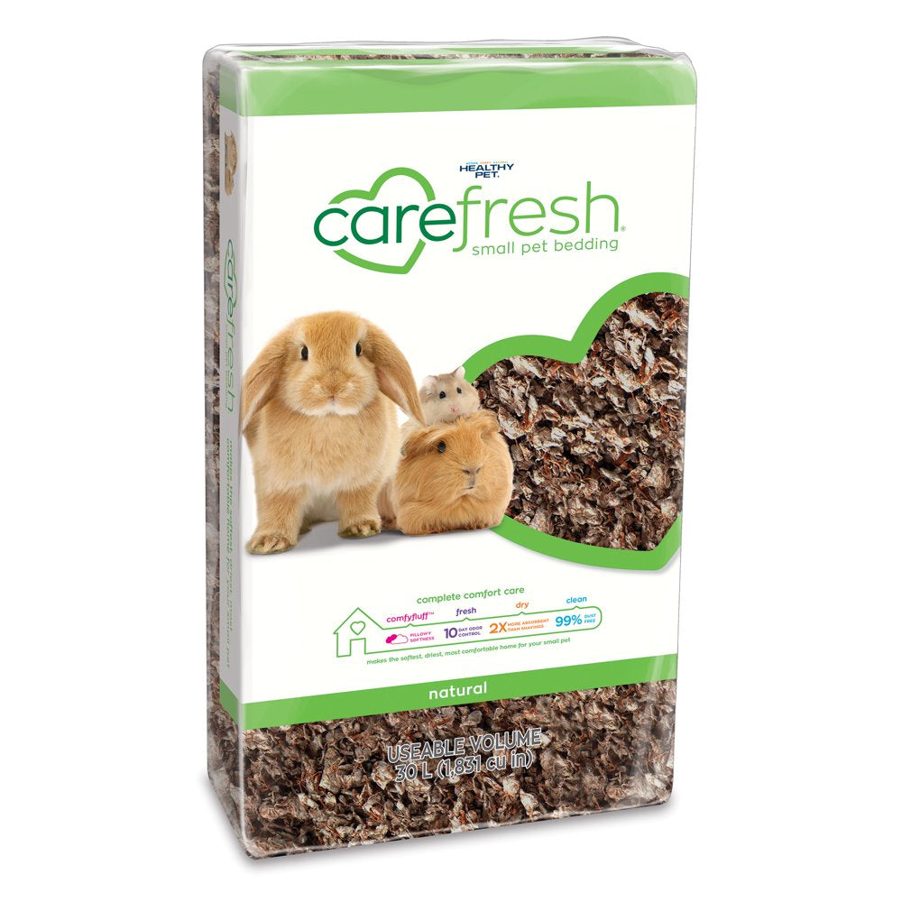 Carefresh Natural Soft Paper Fiber, Small Pet Bedding, Brown, 30L Animals & Pet Supplies > Pet Supplies > Small Animal Supplies > Small Animal Bedding Healthy Pet   