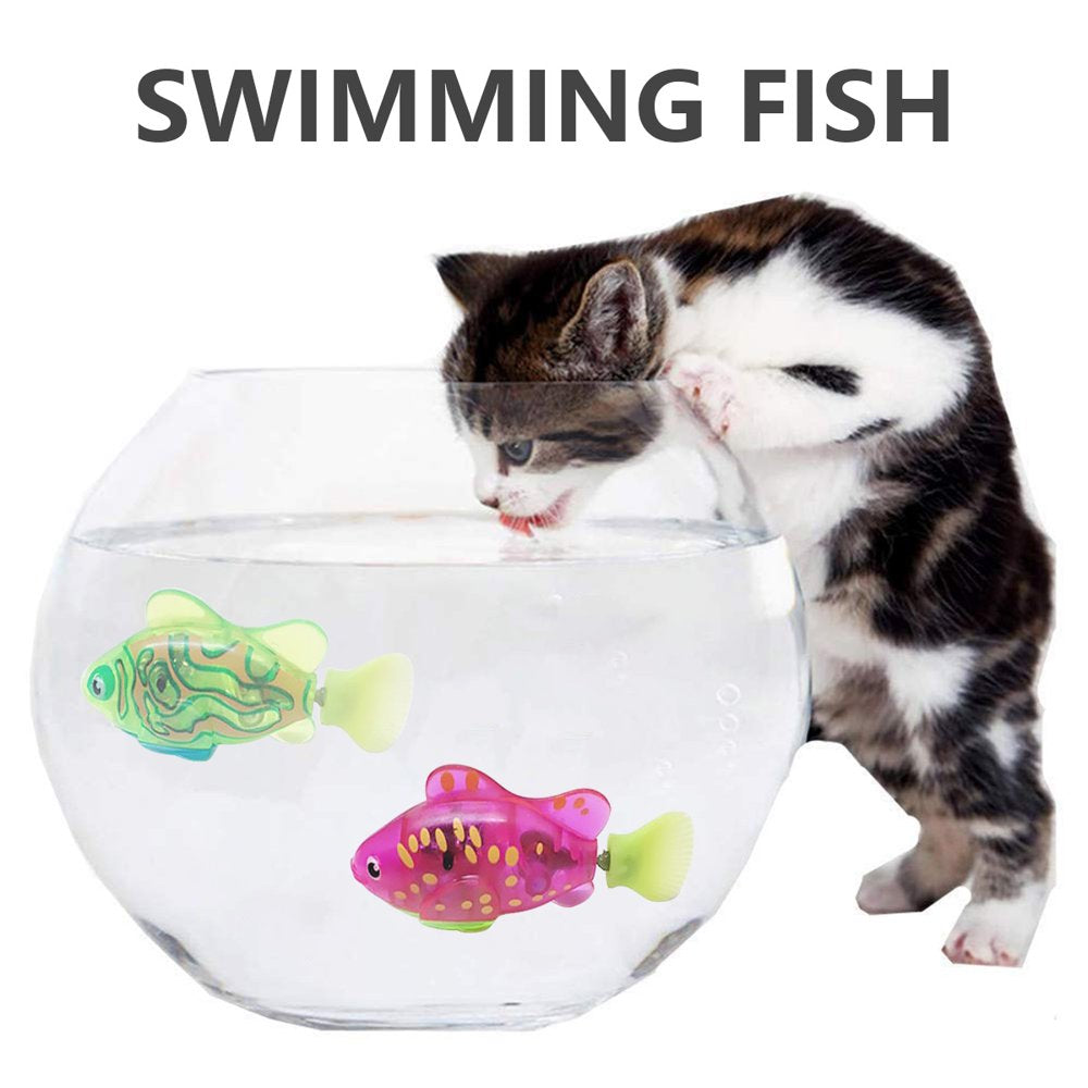 Cat Interactive Electric Fish Toy Water Cat Toy for Indoor Play Swimming Robot Fish Toy for Cat and Dog with LED Light Pet Toys Animals & Pet Supplies > Pet Supplies > Cat Supplies > Cat Toys Welpettie   