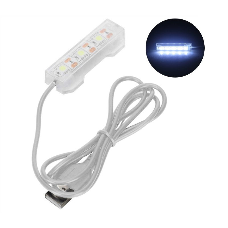 CANKER 2 Inch Easy to Use LED Aquarium Light for Small Tank Great for Night Viewing Animals & Pet Supplies > Pet Supplies > Fish Supplies > Aquarium Lighting Canker White  