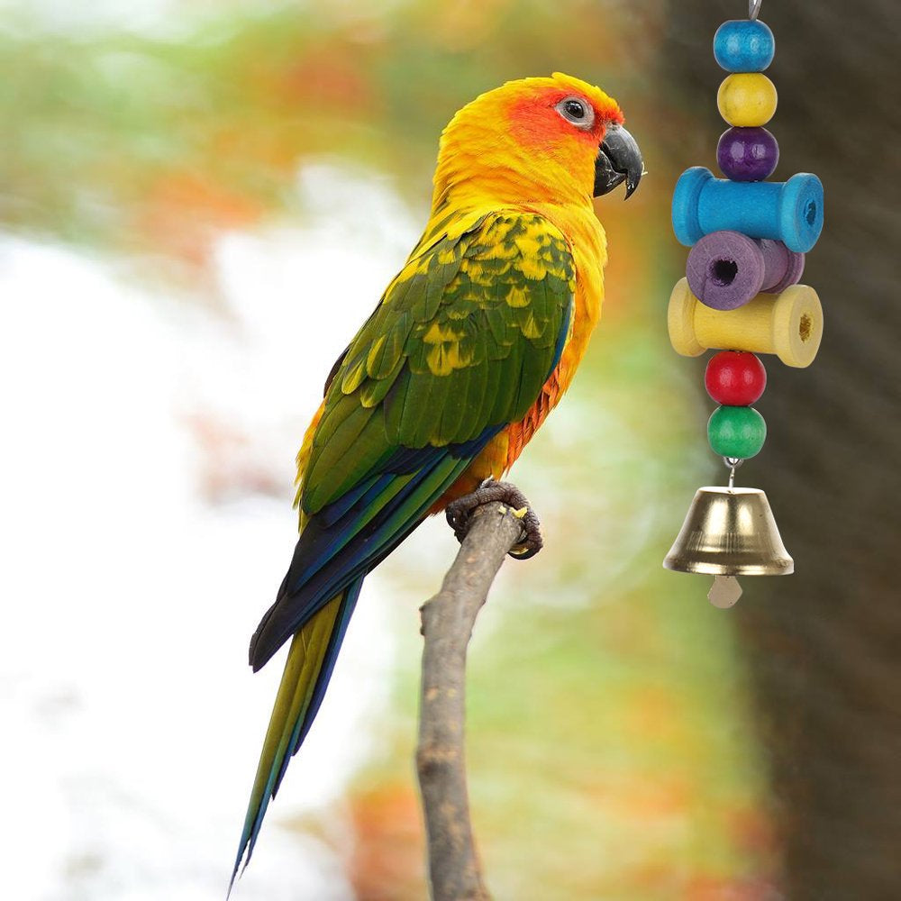 Okwish 8Pcs Bird Parrot Toys Swing Hanging Toy Bird Cage Toys Hammock Bell Swing Ladder Perch Chewing Toys Pet Accessories for Parrots Parakeets Cockatiels Finches Small Birds Animals & Pet Supplies > Pet Supplies > Bird Supplies > Bird Ladders & Perches okwish   