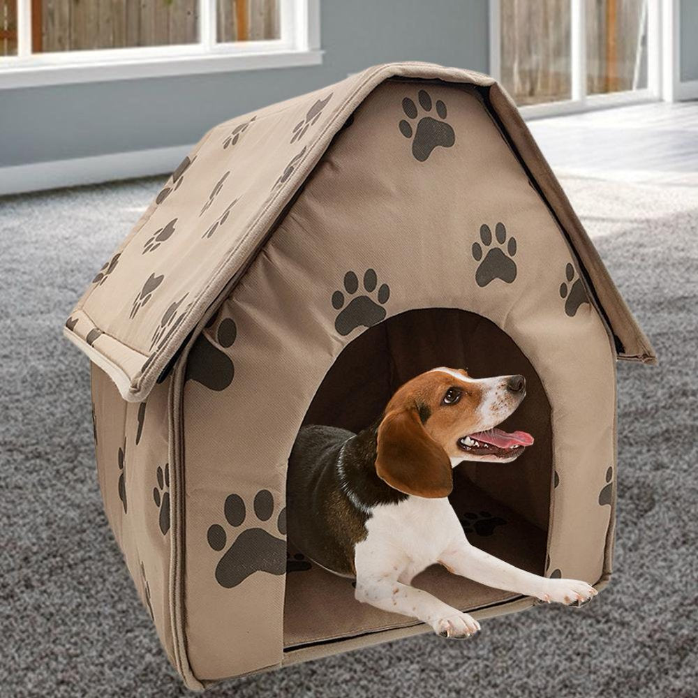 Tiyuyo Portable Dog House Foldable Winter Warm Pet Bed Nest Tent Cat Puppy Kennel Animals & Pet Supplies > Pet Supplies > Dog Supplies > Dog Houses tiyuyo   