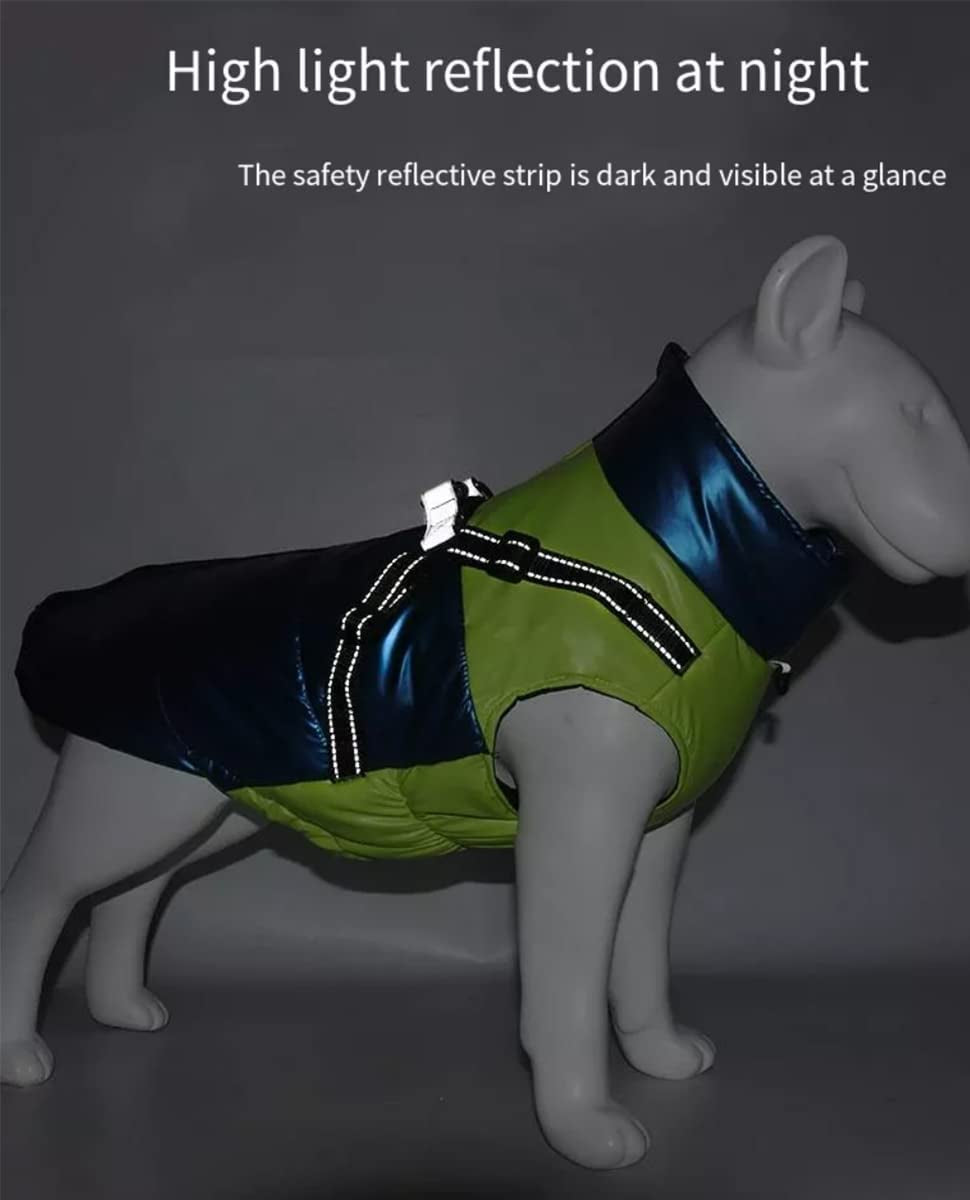 Ciyada Warm Dog Winter Coat Cold Weather Jacket Windproof Reflective Turtleneck Dog Vest D-Ring for Leash Thick Lining Outdoor Pet Apparel,Xl, Orange and Black Animals & Pet Supplies > Pet Supplies > Dog Supplies > Dog Apparel Ciyada   