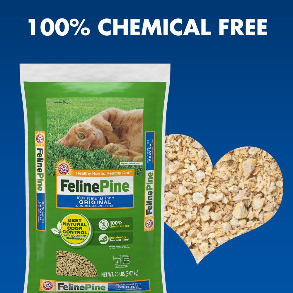 Feline Pine Original Cat Litter 40LB Animals & Pet Supplies > Pet Supplies > Cat Supplies > Cat Litter Church & Dwight Co., Inc.   