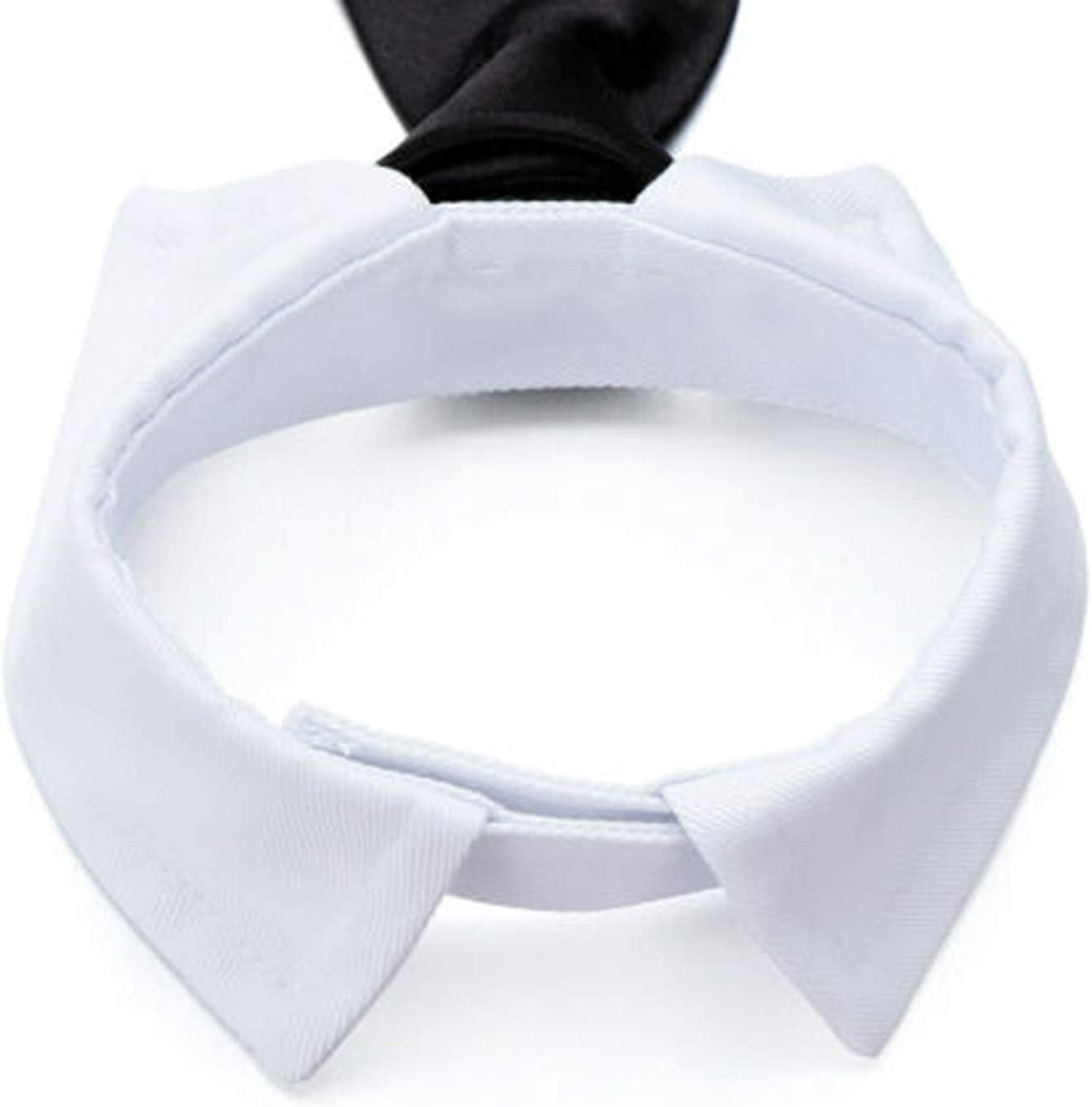 Dog Leash Accessories Bow Necktie White Collar Formal Tie Ties Accessories Tuxedo Pet Adjustable Pet Supplies Animals & Pet Supplies > Pet Supplies > Dog Supplies > Dog Apparel HonpraD   