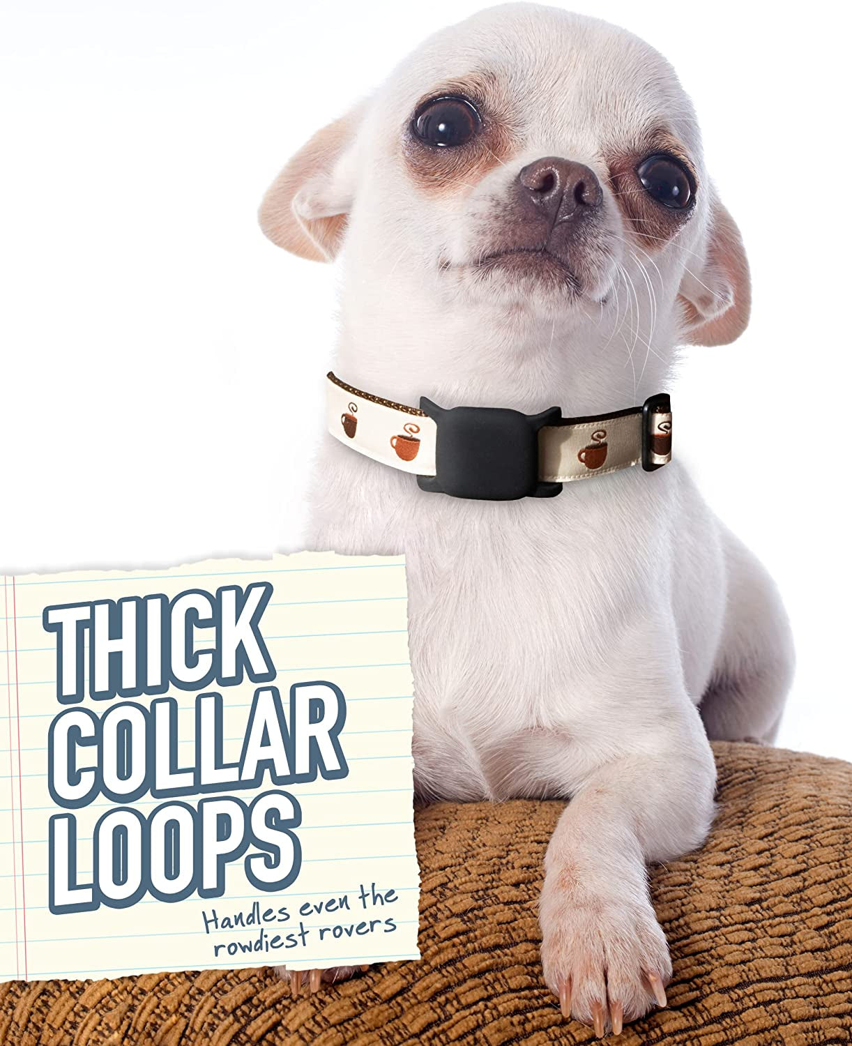 Smartish Pet Collar Holder 2 Pack for Apple Airtag® - Snitch Waterproof Airtag Cases for Small, Medium, Large Dogs/Pets [.5"-1.25" Collars] Easy-To-Clean Silicone Material Electronics > GPS Accessories > GPS Cases Smartish   