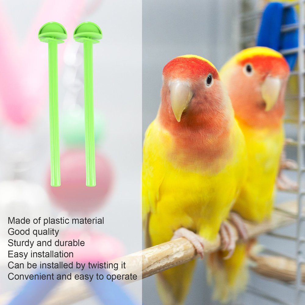 Hemoton 10 Pcs Bird Standing Stick Parrot Stand Plastic Perch Bird Cage Accessories
