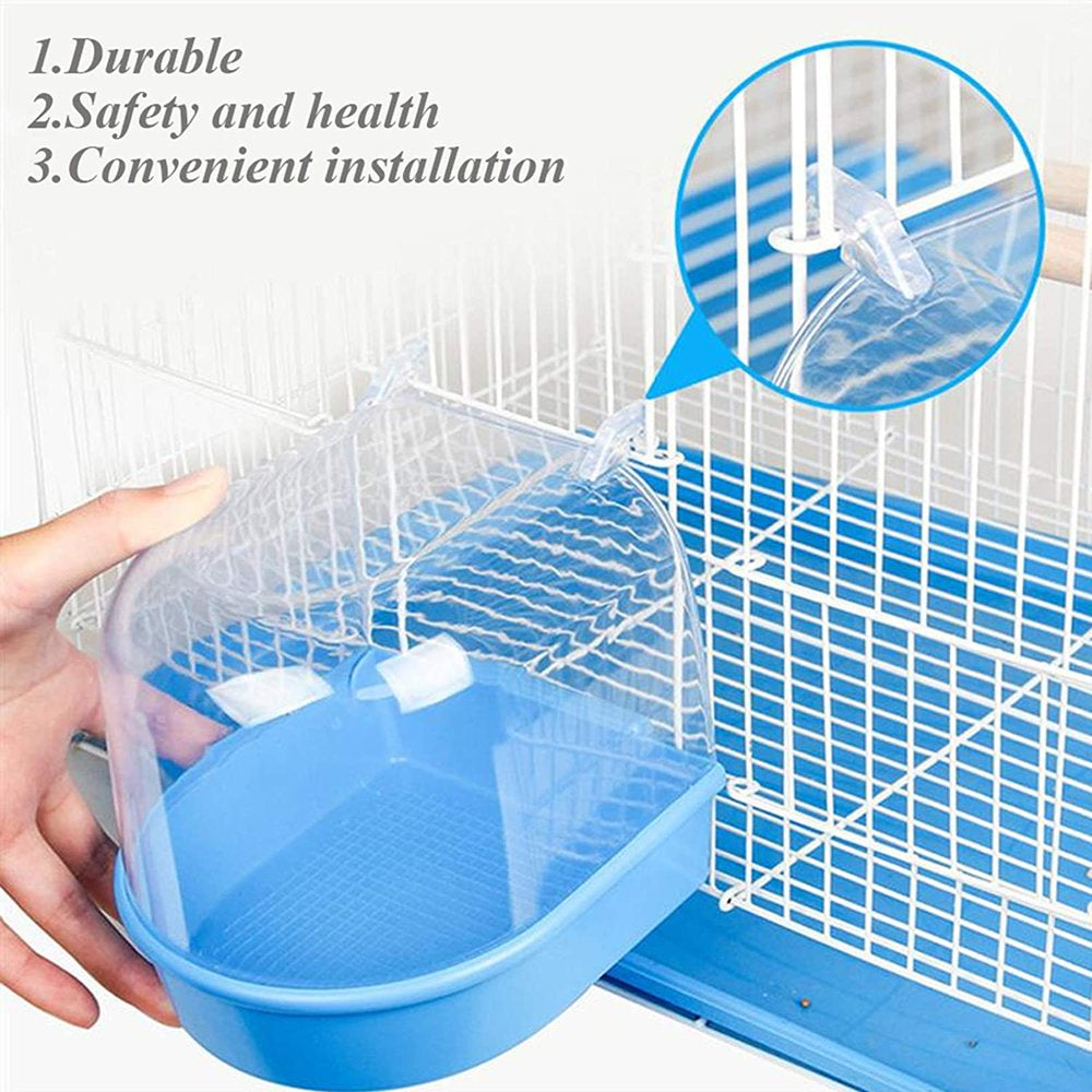 Dream Lifestyle Parrot Bath Box Bird Cage Accessory Supplies Hanging Bathing Tub Bath for Parakeet Pet Brids Canary Budgies Parrot Bird Cage Supplies Accessories(Green) Animals & Pet Supplies > Pet Supplies > Bird Supplies > Bird Cage Accessories Dream Lifestyle   